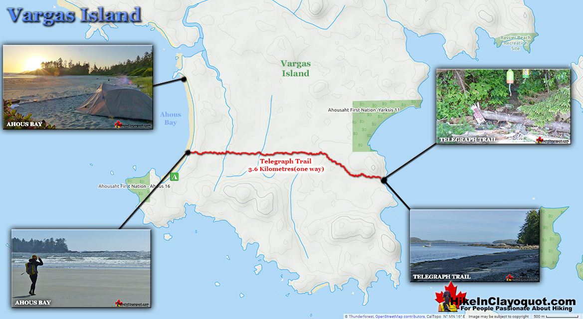 Vargas Island Trail Map